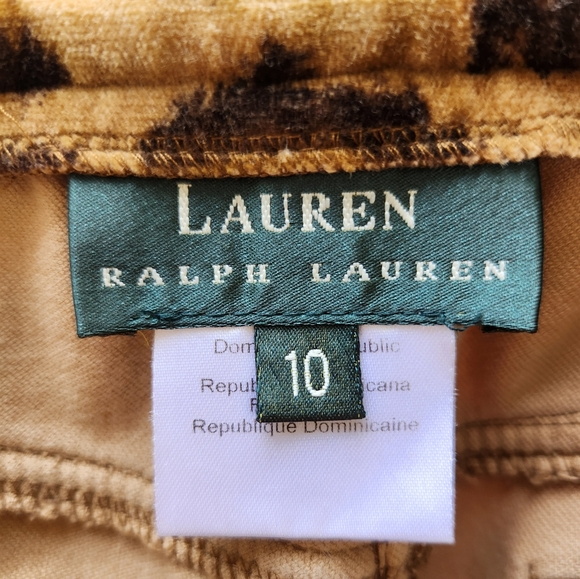 Ralph Lauren Leopard Print Velvet pants - Picture 5 of 7